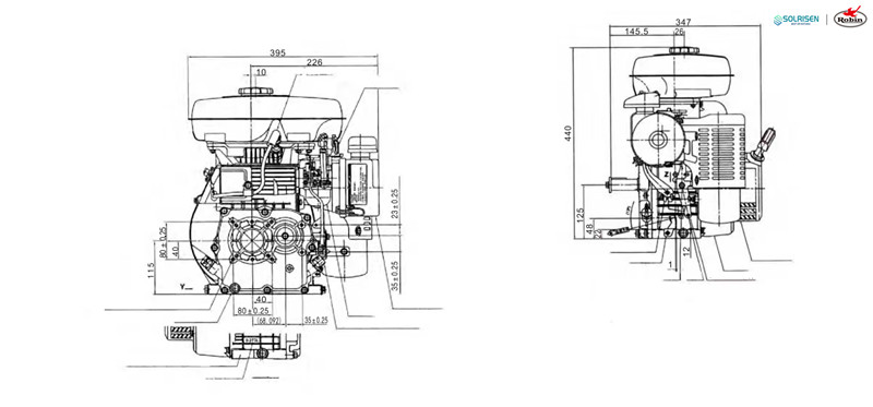 Subaru Robin Motor Parçaları Diyagramı