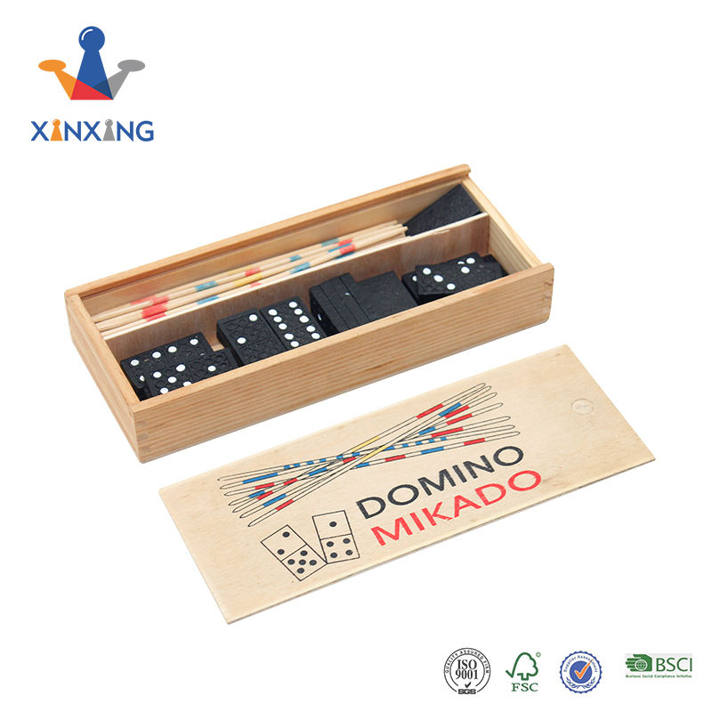 Desktop game Domino And Mikado Game Set.2 in 1 desktop games for kids ,mini toys.