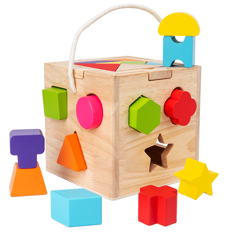 Wooden Tangram Montessori Educational Toddlers Toys for Kids baby early Learning Matching Shapes