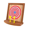  Wood Magnetic Tabletop Games Dart Tray Set.