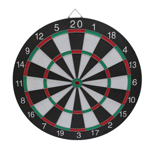  Dart Board Set 17inch Classic Style Dartboard with 6pcs Plastic Darts Set for Men&Ladies&Kids indoor party game