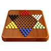 15" Wooden Chess Chinese Checkers Game Set Magnetic Chess Set 2 in 1 Board Games with Storage Drawer.