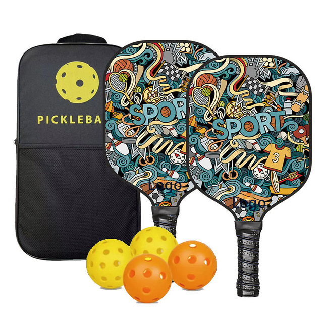  Pickleball Paddles USAPA Approved Fiberglass Surface Pickleball Set with Pickleball Rackets Pickle Ball Paddle Set