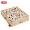 Labyrinth Wooden Maze Game with Two Steel Marbles Puzzle Game for Adults Boys and Girls.