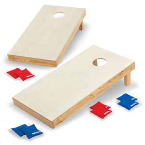  Pinewood Professional 90X60CM Solid Wood Bean Bag Game Set Portable Outdoor Cornhole Boards for Toss Sports & Entertainment