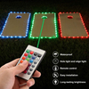 Cornhole Lights, 16 Colors Change Cornhole Board Edge Night Lights LED with Remote Control for Family Backyard Bean Bag Toss Cornhole Game, 2 Set