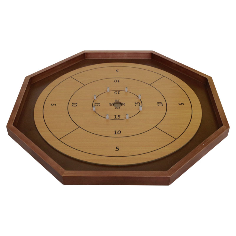 Tournament Crokinole & Checkers - 30-Inch Official Size - Classic Dexterity Board Game for Two Players - Canadian Heritage Family Tabletop Game 