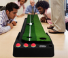 Wood Golf Putting Green Mat with Auto Ball Return System Mini Golf Game Practice Equipment and Golf Gifts for Men Home Office Backyard Indoor Outdoor