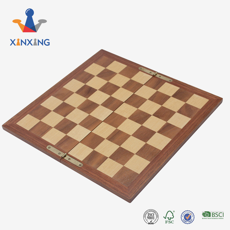 With Digital Clock Timer 15.5" Wooden Felted Chess Game Set Wooden Chess Board Interior Storage Chess Pieces Foldable Chessboard、