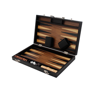 15" Wooden Backgammon Board Game Set for Kids Adults