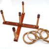 Wooden Throwing Ring Toss Game Set Free Carrying Bag, Easy Assembly And Storage