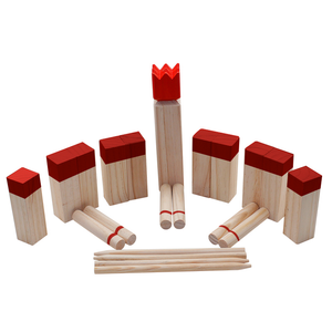 Mini Kubb Game Set Backyard Game Set Outdoor Game for Kids & Adults