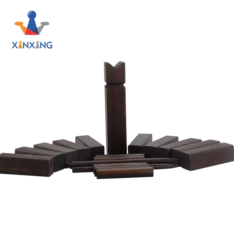Wooden Kubb Viking Chess Fun Outdoor Yard Game