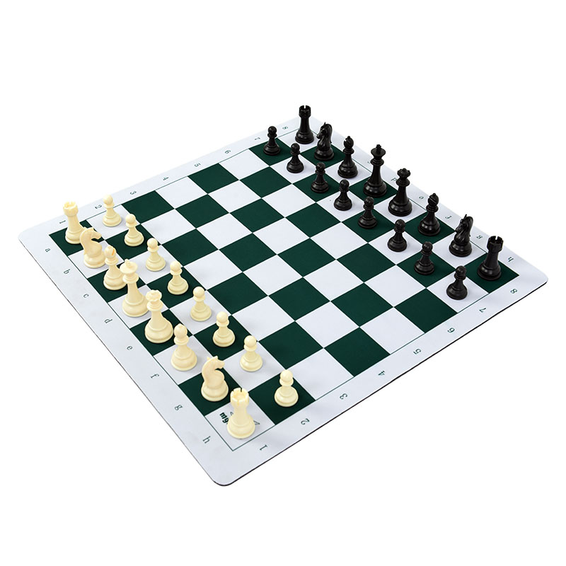 Roll-up And Silicone Chess Board And Pieces Set