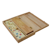 Rummy Cube Game Set 106 Rummy Tiles Game Classic Wooden Rummy Game with 4 Racks Portable for 2-4 Players