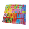 52PCs Tumbling Tower and Domino Game in One Animal and Fruit Blocks Stack and Tumble Stacking Balancing Game Travel Set A Die