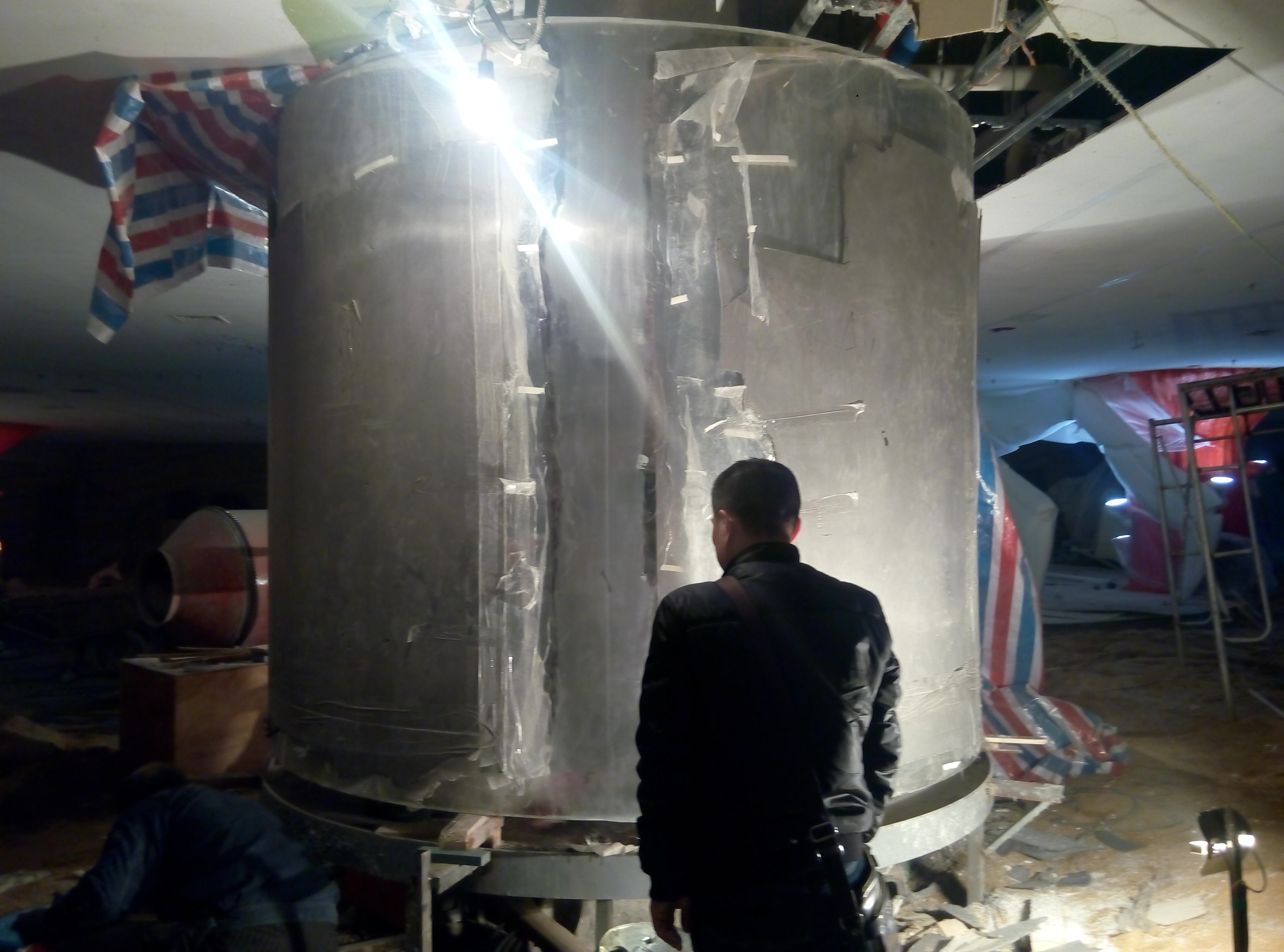 Acrylic cylindrical aquarium - ufungaji