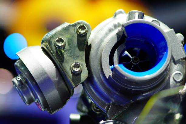 Close do turboalimentador Elecdurauto testado em laborat&oacute;rio certificado pela IATF 16949
