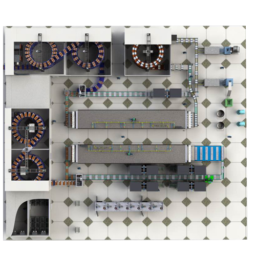 hamburger production line