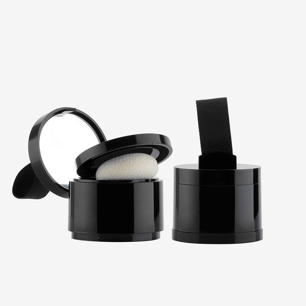 Venta Al Por Mayor 4g Plástico Cosmético Blush Polvo Caso Esponja Botella Línea De Pelo Sombra Vacío Suelto Recipiente De Polvo Con Cepillo