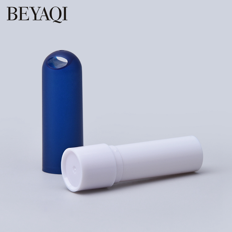 Logotipo Personalizado Lindo Tubo De Brillo Labial Azul Y Rojo Etiqueta Especial 4.8g Mini Contenedor De Lápiz Labial Humectante Vacío