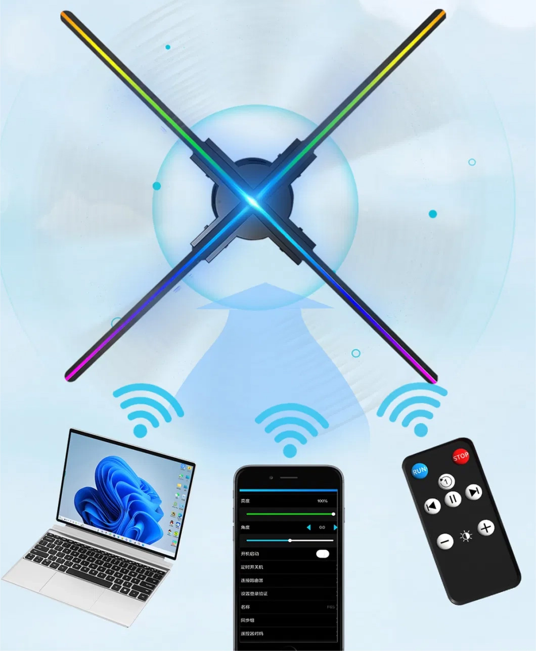 مروحة بقيادة