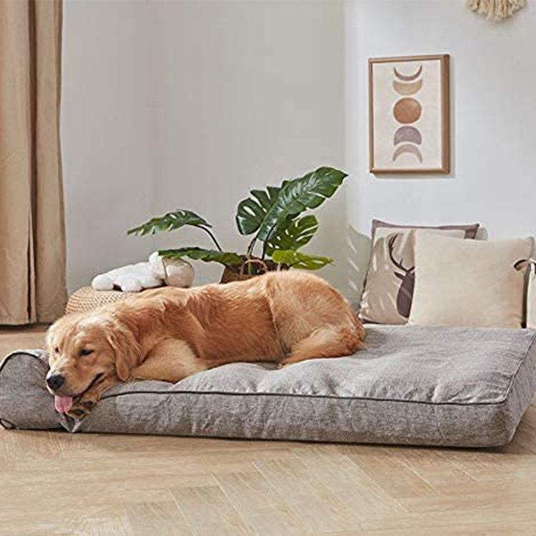 Luxury Portable Cama Para Perro Accessories Orthopedic Memory Foam Washable Large Pet Cat Sofa Beds
