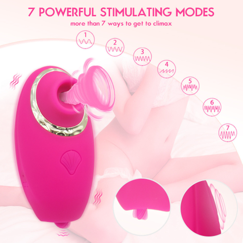 Vibrateur à sucer le silicone