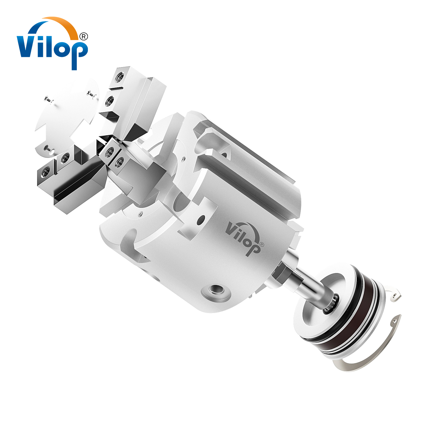 MHS3 Pneumatic Gripper Fingers Cylinder Double Action in 16D 20D 25D 32D 40D 50D 63D 80D 100D 125DSizes New Condition