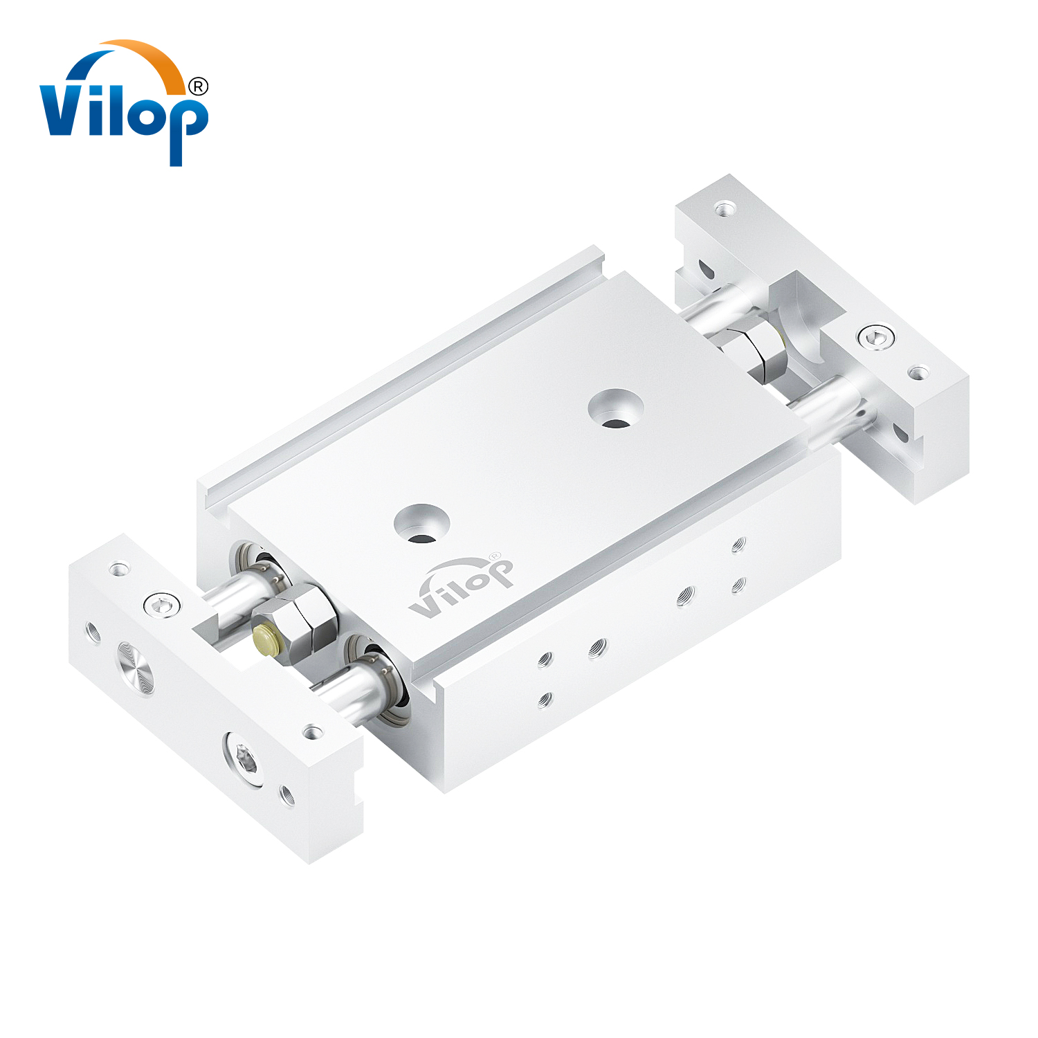 CXSM Series Bore Dual Rod Guide Cylinder 32mm Bore 6mm Guide Piston Pneumatic Power CXSW Dual Rod Cylinder Double Action Used