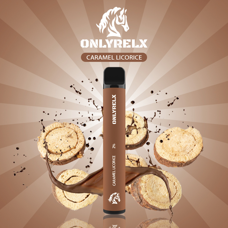 Onlyrelx Bar800 Caramel Licorice Vape Pen