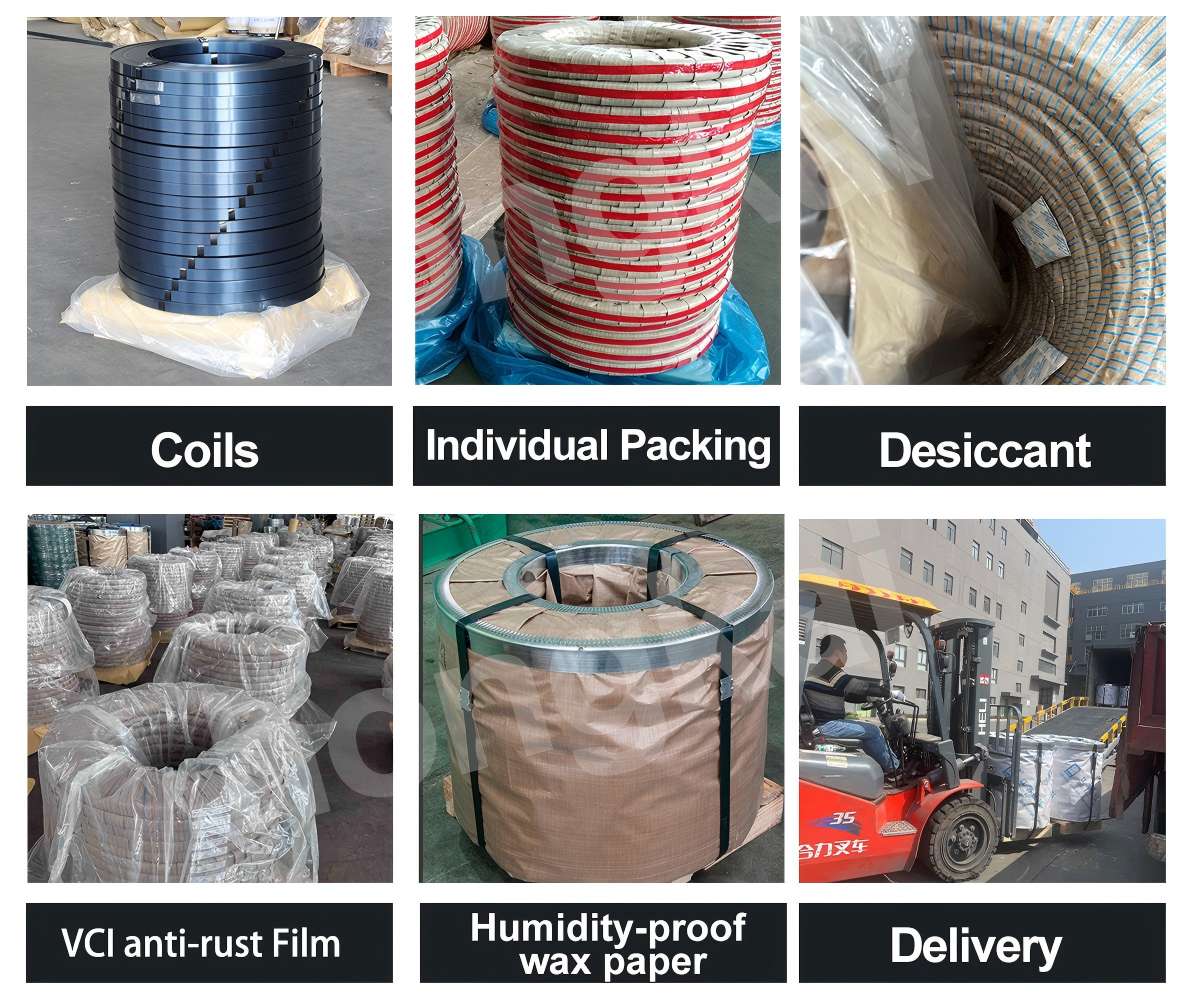 Emballage de cerclage en acier