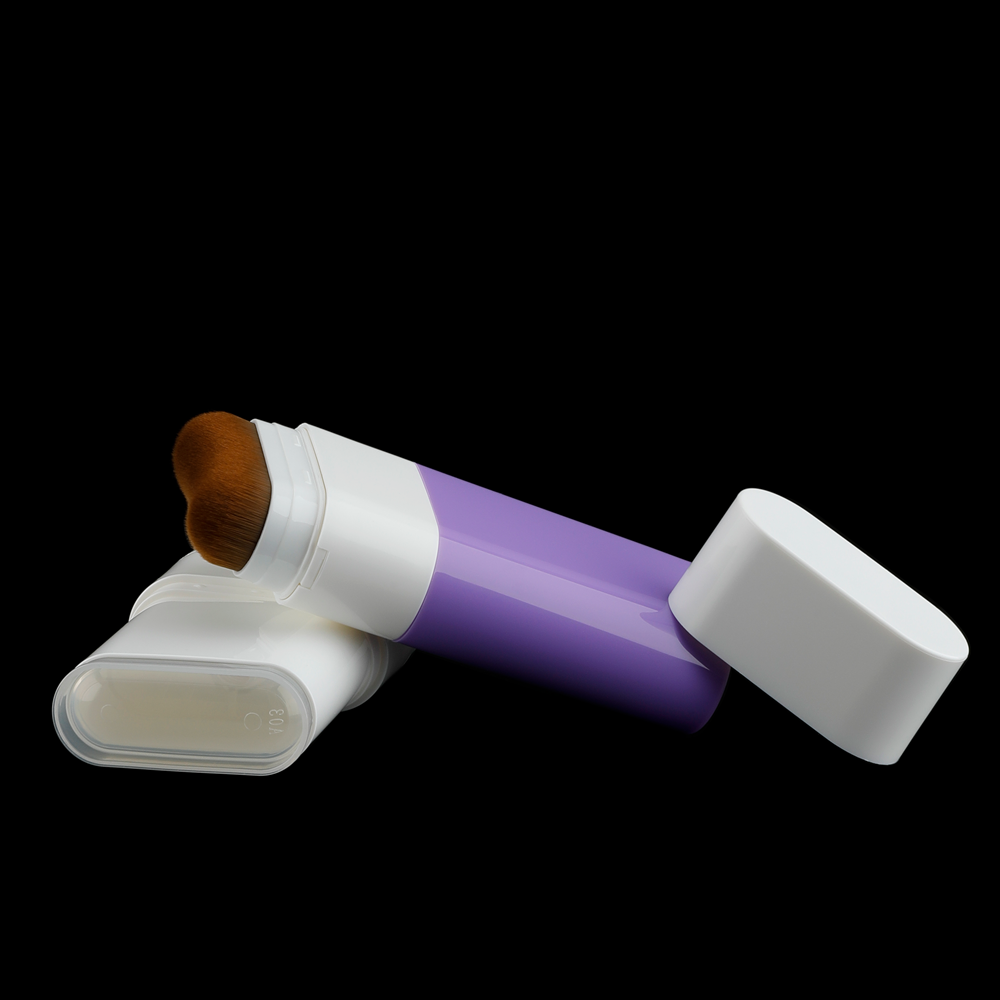 20gm Vazio Twist-up Rotativo Escova Bastão Contêiner Sólido Fragrância Creme Protetor Solar Vermelho Bastão Contêiner Desodorante De Longa Duração