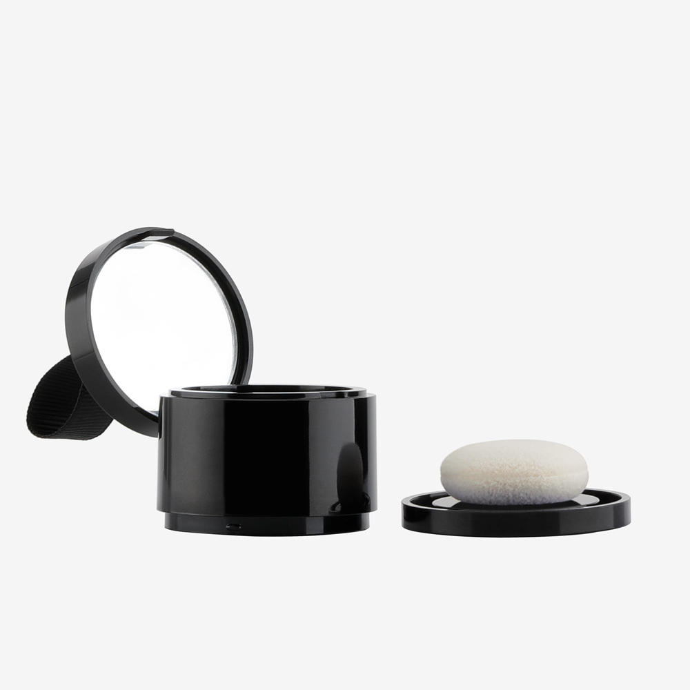Atacadista 4g Plástico Cosmético Blush Pó Puff Caso Esponja Garrafa Hairline Sombra Vazio Vazio Em Pó Com Escova