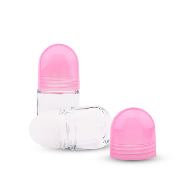 Paquete de belleza profesional Venta al por mayor Deo Roller Ball Etiqueta privada 50ml Rollo de vidrio en botella