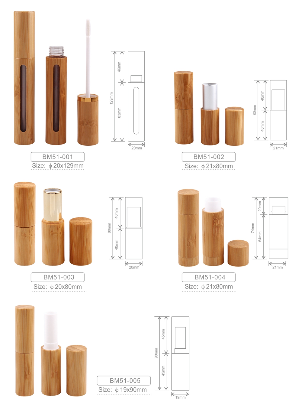 tubo de brillo de labios