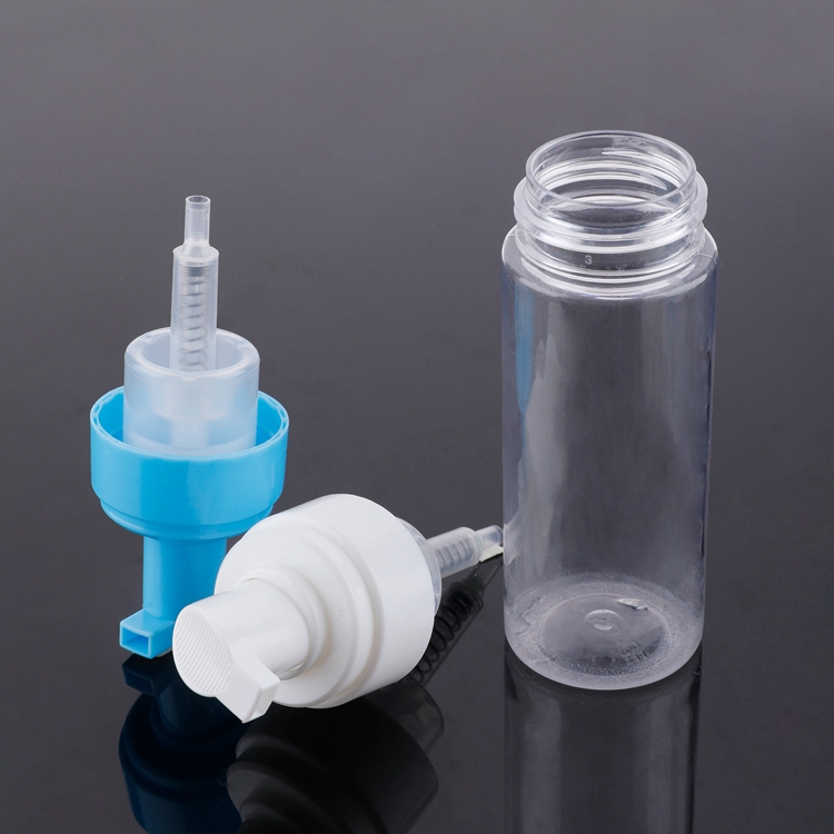 Etiqueta privada Buena calidad Impresión personalizada Resorte incorporado Szie personalizado Utilizado para jabón líquido Dosificación biodegradable recargable 0.8cc 1.6cc 42/410 Bomba de espuma Plástico con tapa transparente
