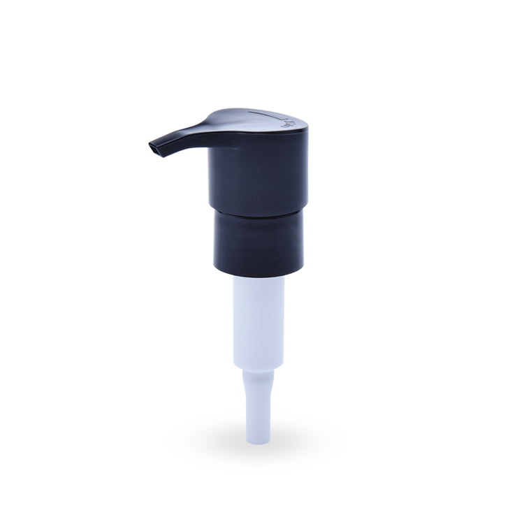 Dispensador de plástico negro personalizado 24/410 Bomba de tratamiento de crema de aceite de base cosmética para cuerpo de ojos