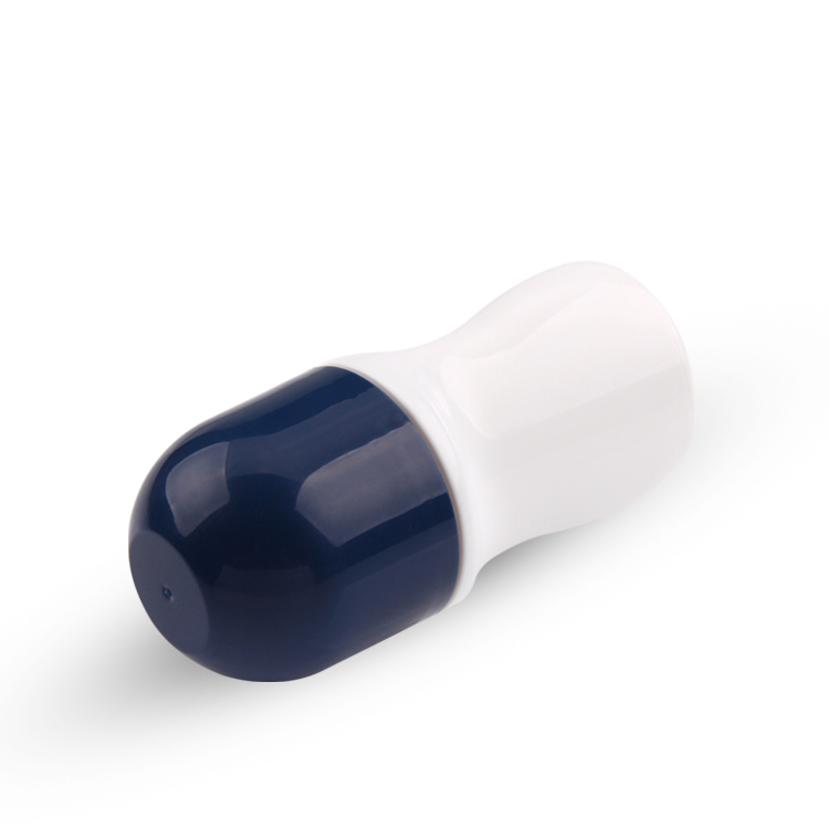 Moda colorida de boa qualidade impressão personalizada 50 ml diâmetro da bola 35 mm multifuncional plástico desodorante creme para os olhos rolo em frasco de perfume vazio