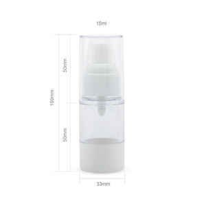Производство косметической упаковки на заказ оптом 15 мл 30 мл белая пластиковая безвоздушная распылительная бутылка 50 мл