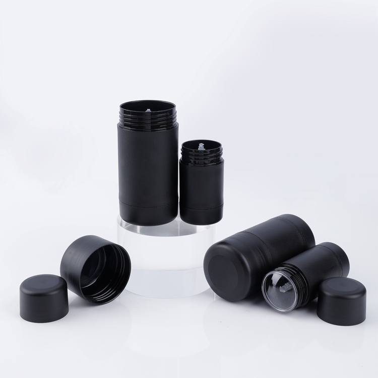Materiales personalizados Multifuncional Biodegradable Ecológico Portátil Reciclable 15g 30g 50g 75g Vacío Negro Twist Up Desodorante Plástico Stick