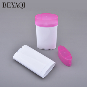 PP Garrafa De Plástico Recarregável Vazio Deodorante Stick Container Com Serigrafia Para Gel Desodorante
