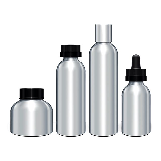 Botellas cosméticas de aluminio del suero del tratamiento del cabello