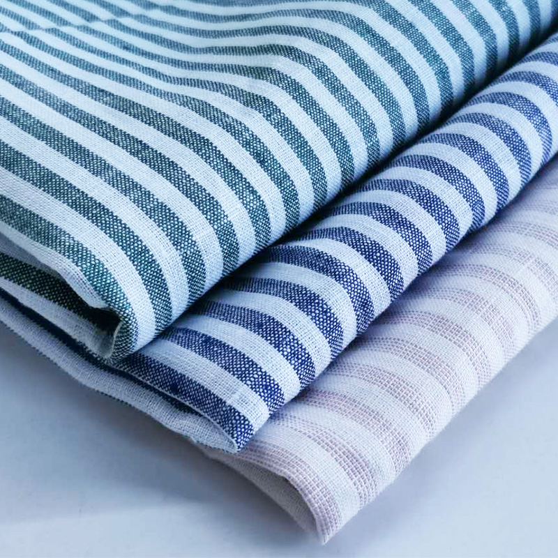 yarn dyed woven soft linen fabric (3)