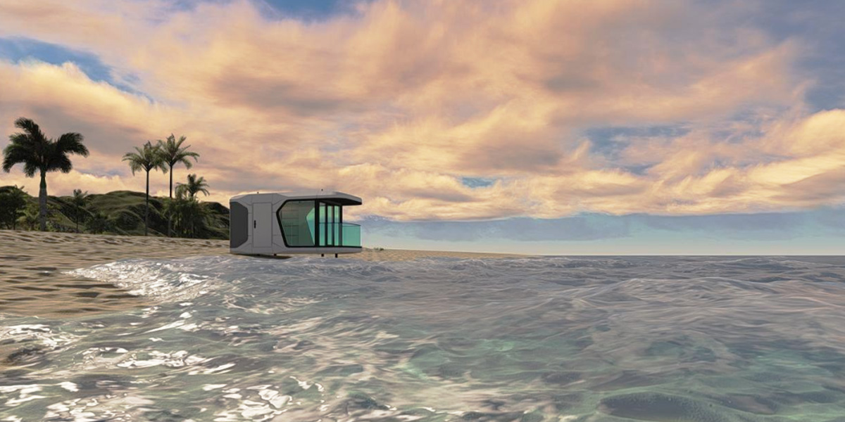 application des maisons mobiles Space Capsule