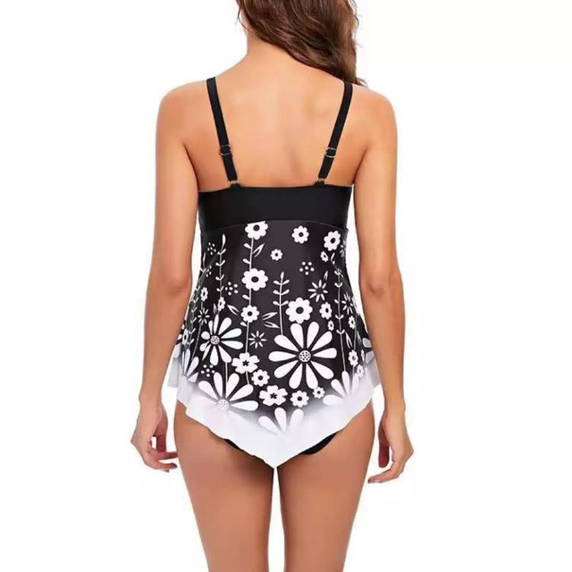 Vroue se tankini met romp -swembroek