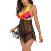 กระโปรงควบคุมหน้าท้อง ชุดชายหาด Tankini