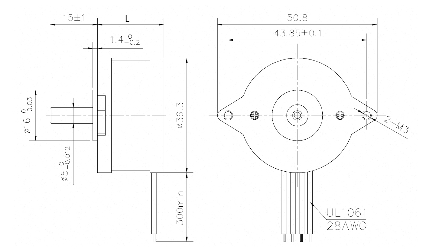 36mm stepper motor
