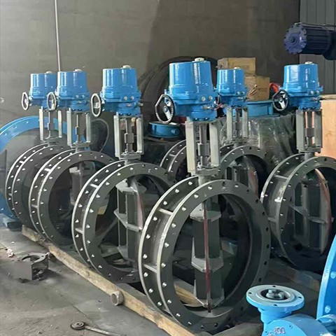 HK60-DC صمام الفراشة الكهربائي المبطن بـ PTFE مصنع COVNA