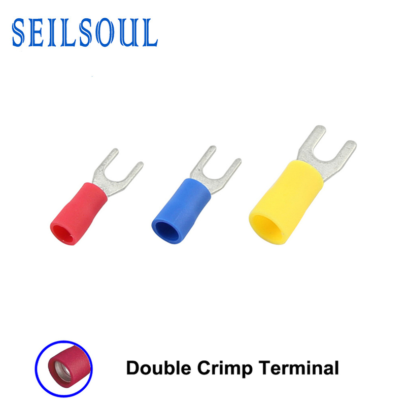 SeilSoul Various Free Samples Insulated Spade Fork Type Furcate Cable Terminals - SVD